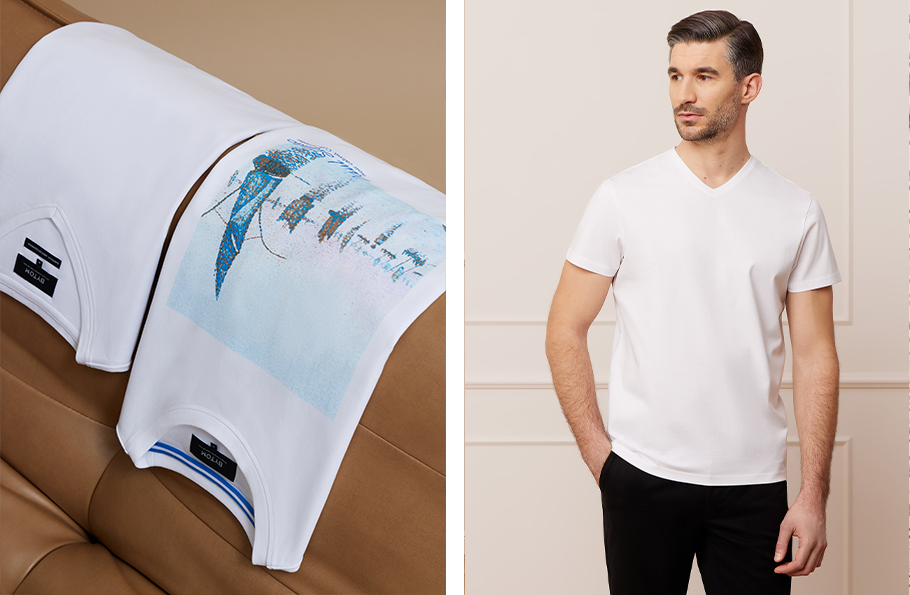 Biały T-shirt Bytom - zdjęcie.