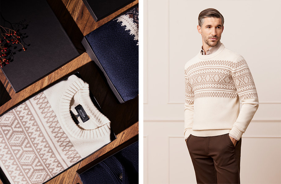 Kolaż zdjęć: świąteczne swetry Bytom.