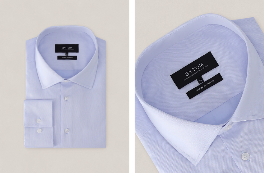 NIEBIESKA KOSZULA ROMA DŁUGI RĘKAW