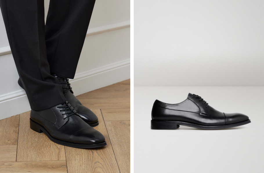 Czarne, eleganckie buty marki Bytom