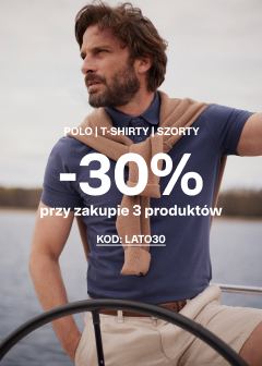 -30% na Polo, Szorty i T-shirty →