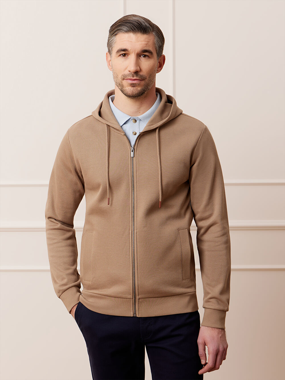 BEŻOWA BLUZA BIRGHAAM - 4