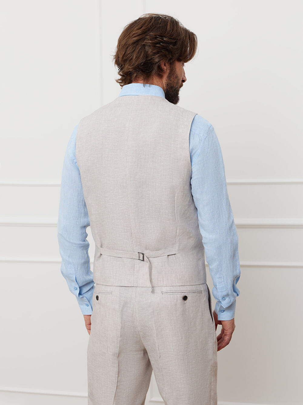 BEŻOWA KAMIZELKA DO GARNITURU - MIKSUJ I ŁĄCZ - 3