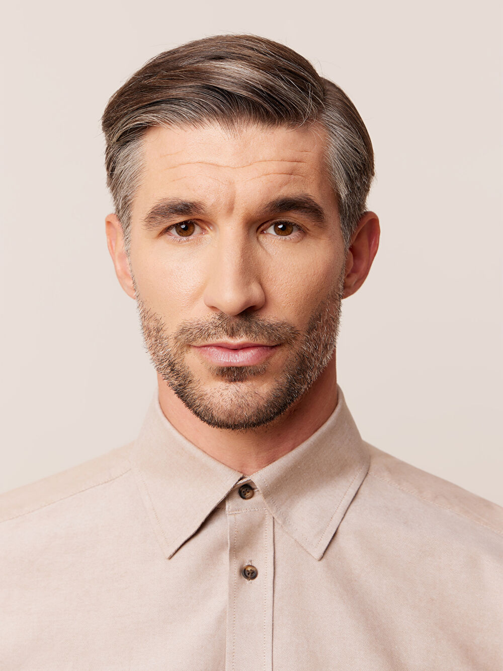 BEŻOWA KOSZULA CAPRI DŁUGI RĘKAW - 4