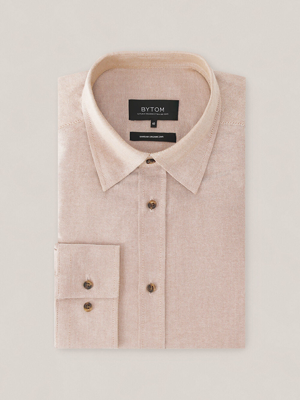 BEŻOWA KOSZULA CAPRI DŁUGI RĘKAW - 2