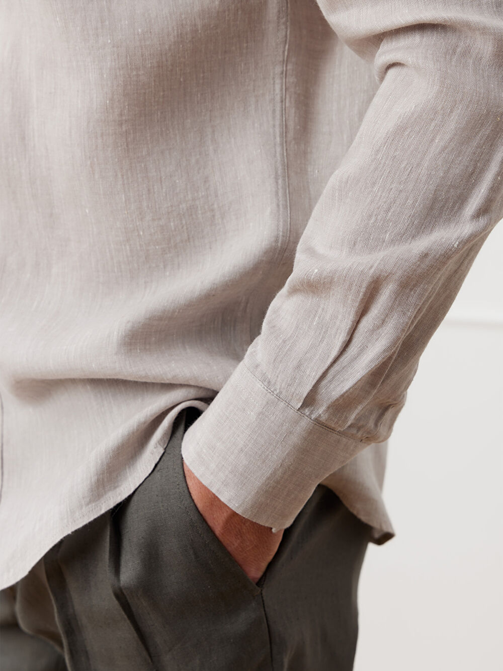 BEŻOWA KOSZULA CAPRI DŁUGI RĘKAW - 5