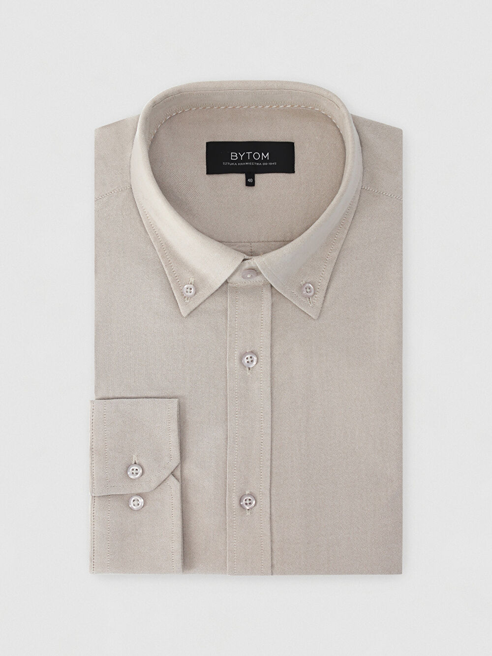 BEŻOWA KOSZULA MALMO DŁUGI RĘKAW - 2