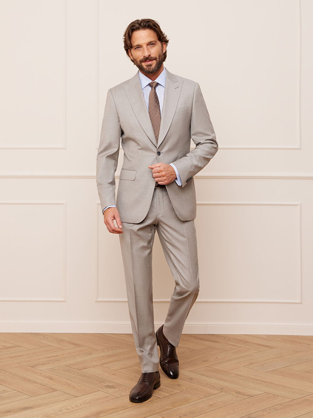 BEŻOWA MARYNARKA GENUA DO GARNITURU - MIKSUJ I ŁĄCZ - 8