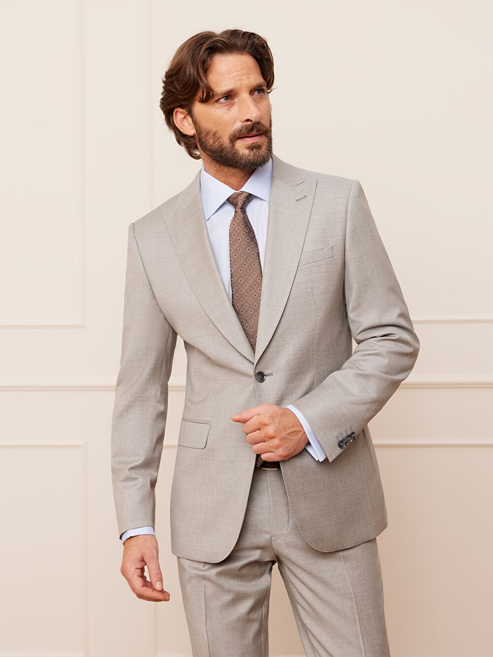 BEŻOWA MARYNARKA GENUA DO GARNITURU - MIKSUJ I ŁĄCZ - 4