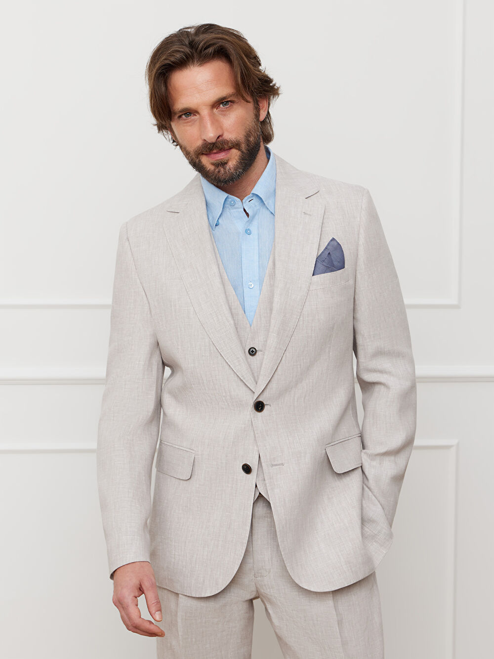 BEŻOWA MARYNARKA TURYN DO GARNITURU - MIKSUJ I ŁĄCZ - 2