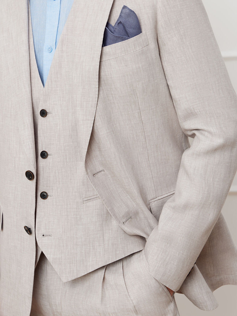 BEŻOWA MARYNARKA TURYN DO GARNITURU - MIKSUJ I ŁĄCZ - 5