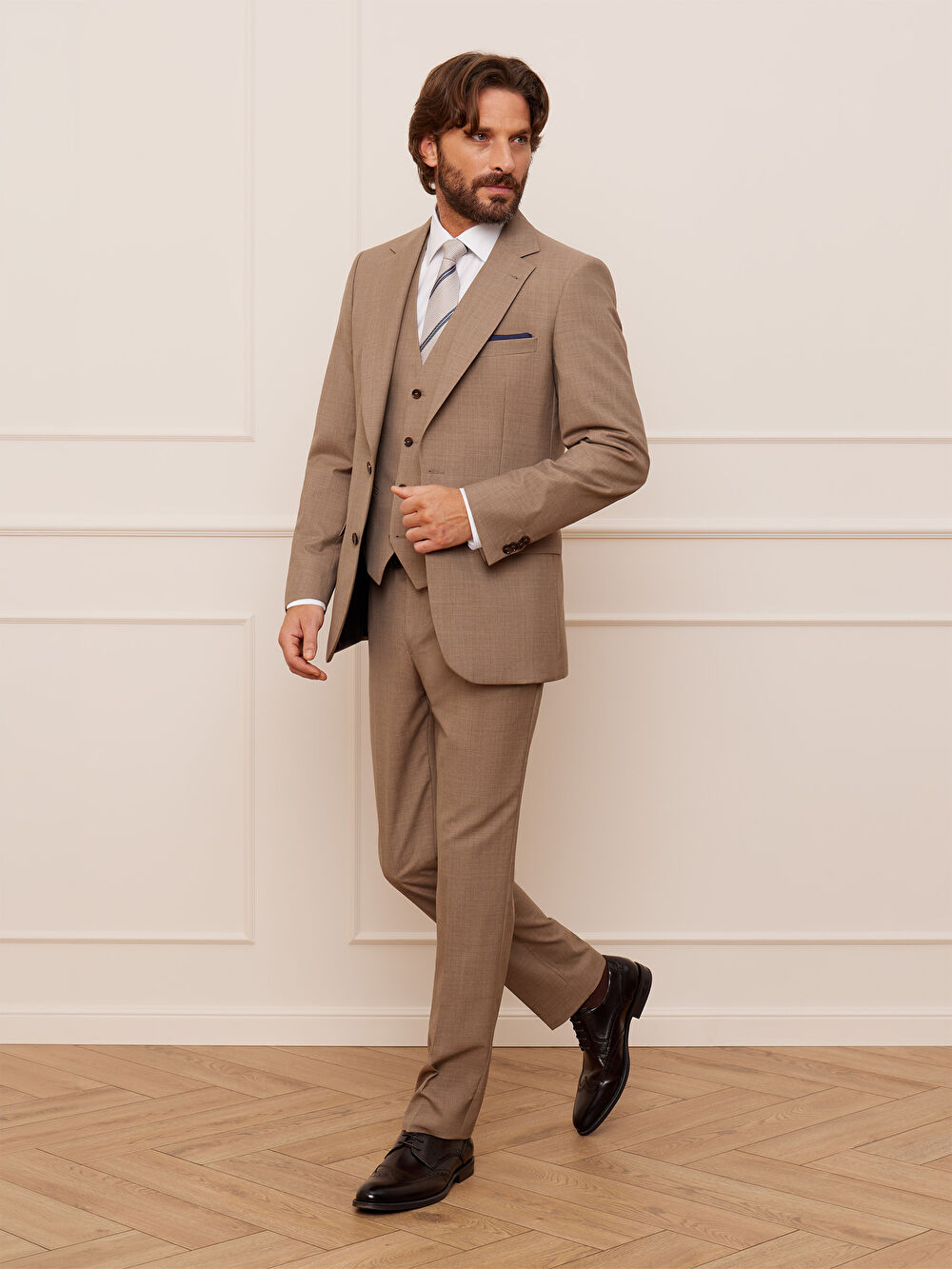 BEŻOWA MARYNARKA BARI DO GARNITURU - MIKSUJ I ŁĄCZ