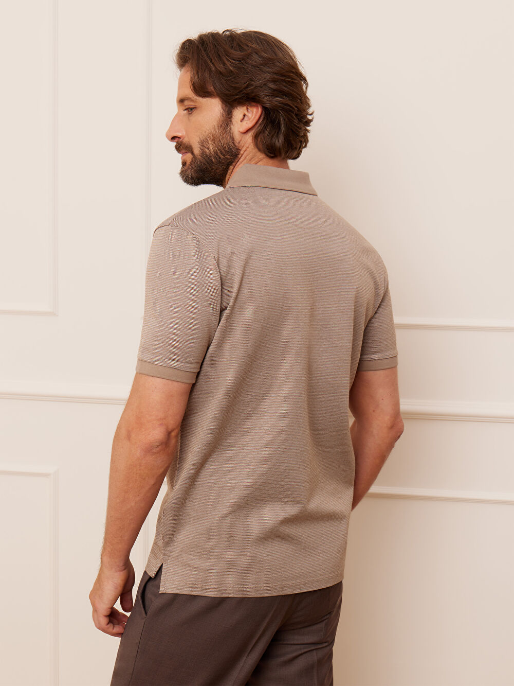 BEŻOWE POLO PRESSEN - 2