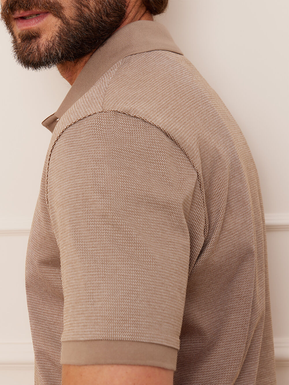 BEŻOWE POLO PRESSEN - 3