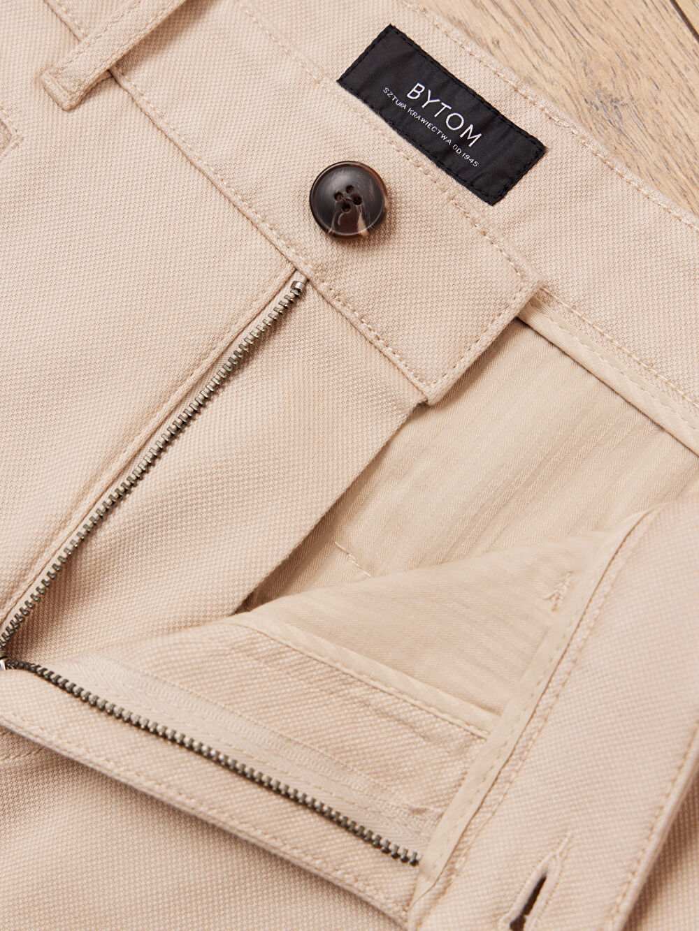BEŻOWE SPODNIE WES - 3