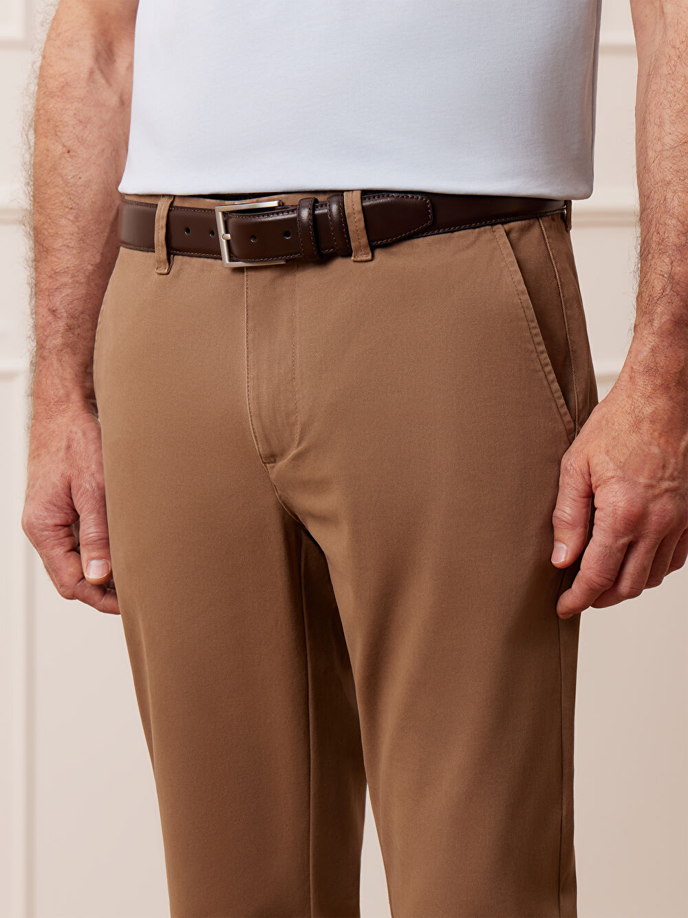 BEŻOWE SPODNIE RATTAR - 4