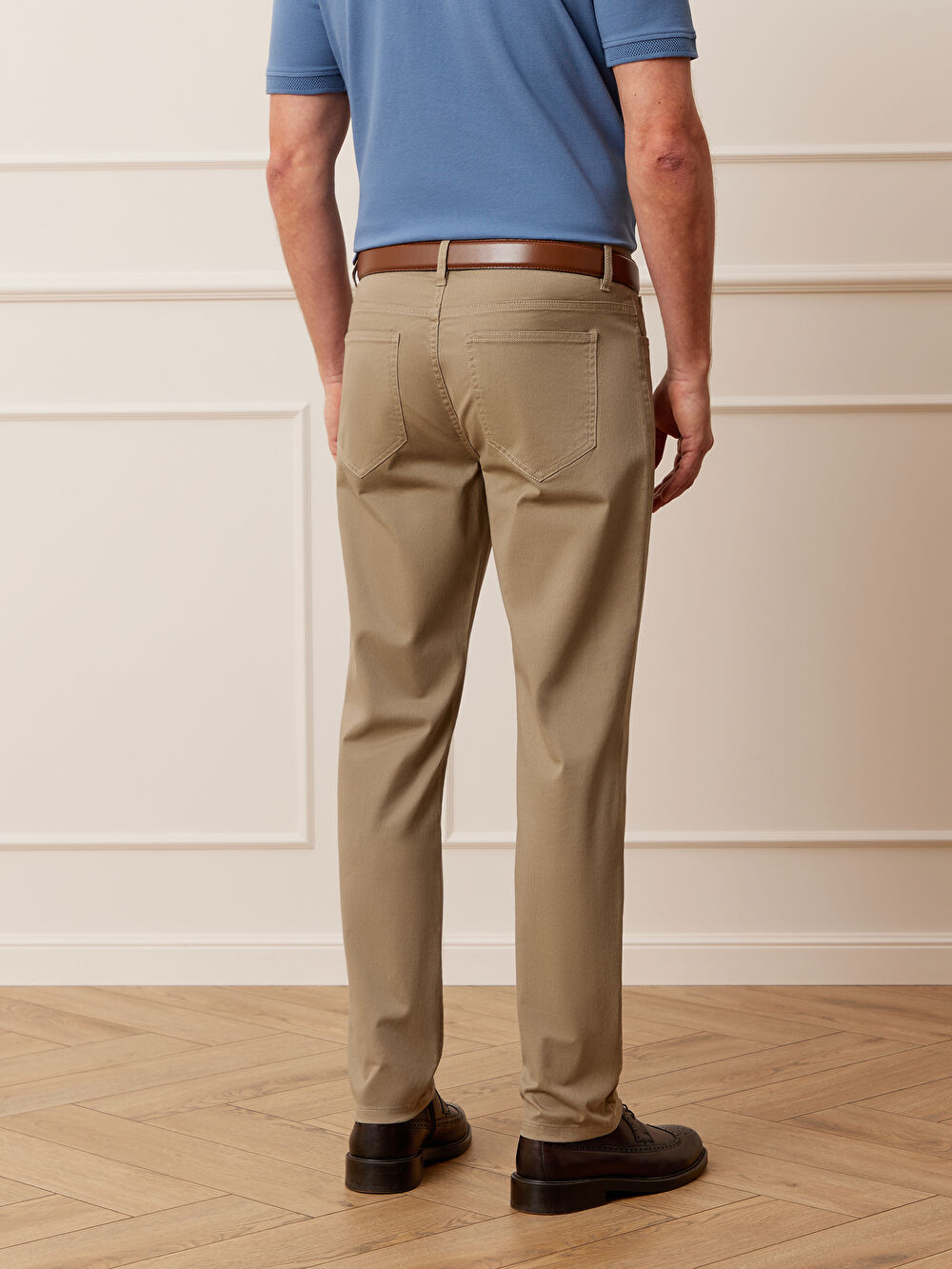 BEŻOWE SPODNIE INVER - 7