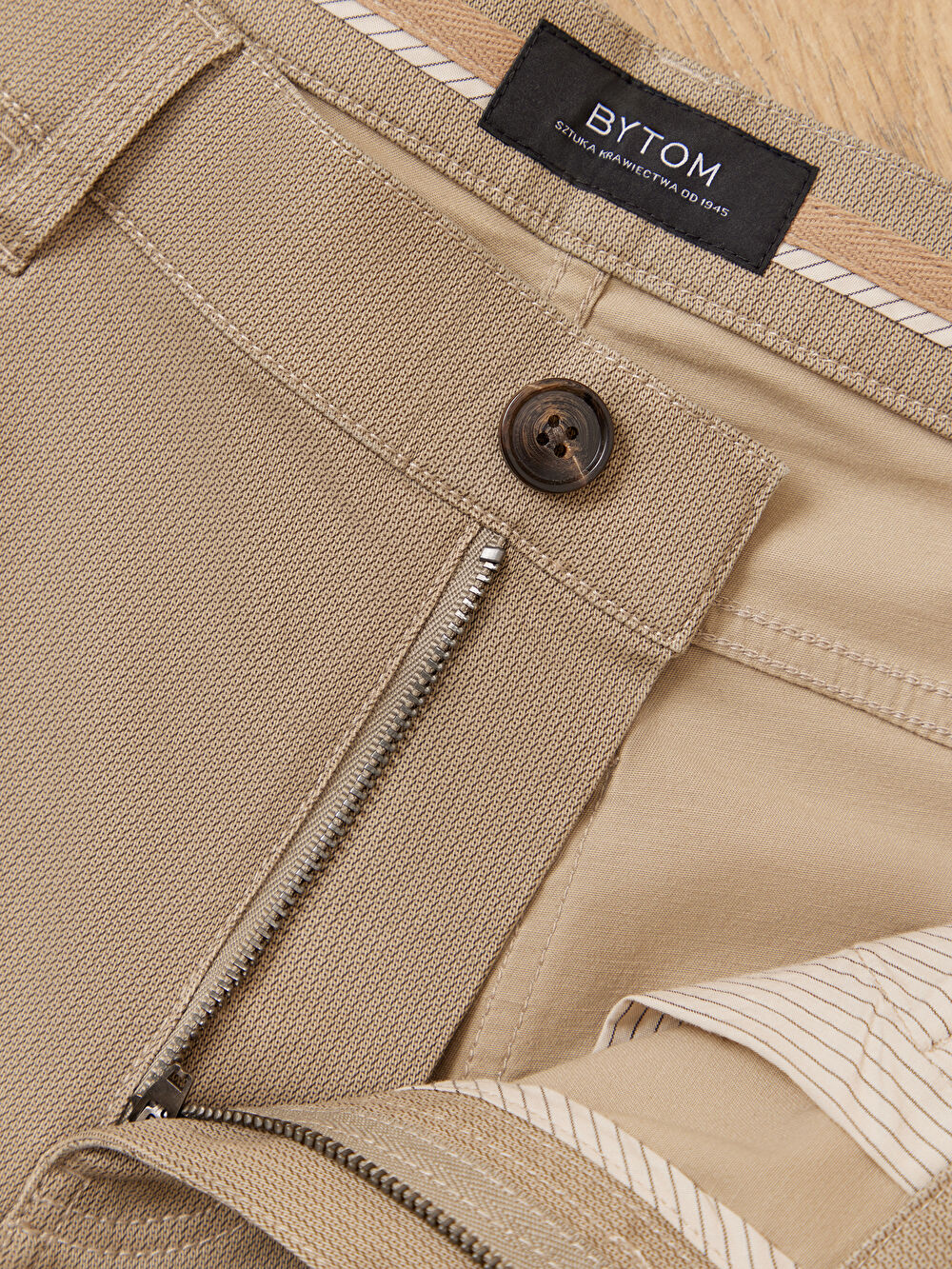 BEŻOWE SPODNIE INVER - 3