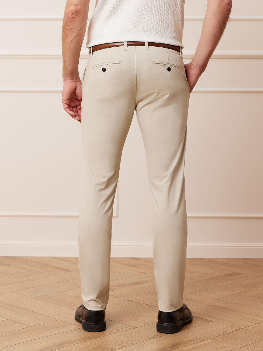 BEŻOWE SPODNIE STORSAND - 6