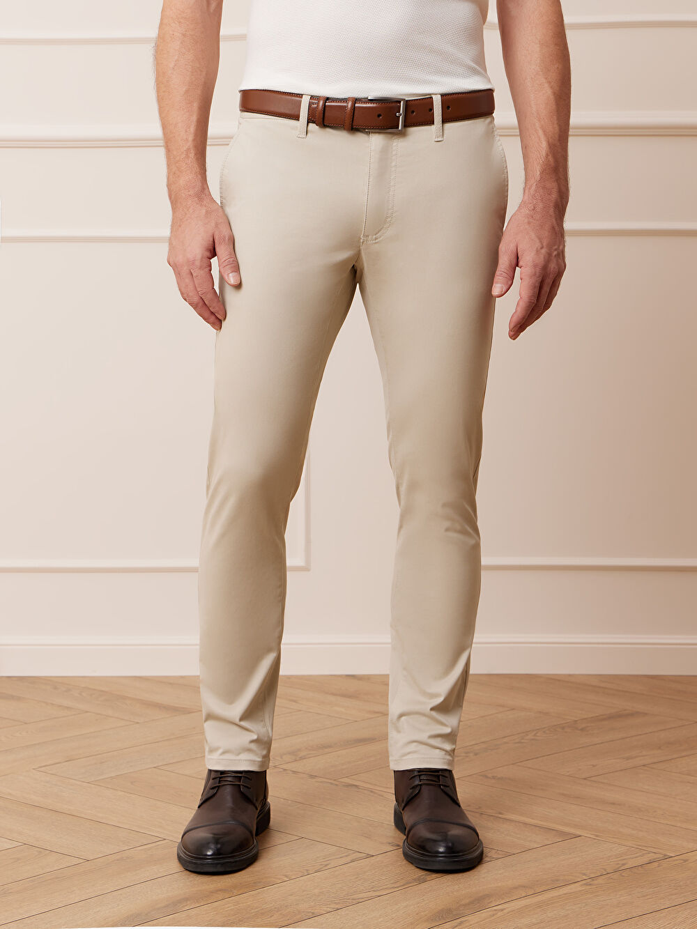 BEŻOWE SPODNIE STORSAND - 4