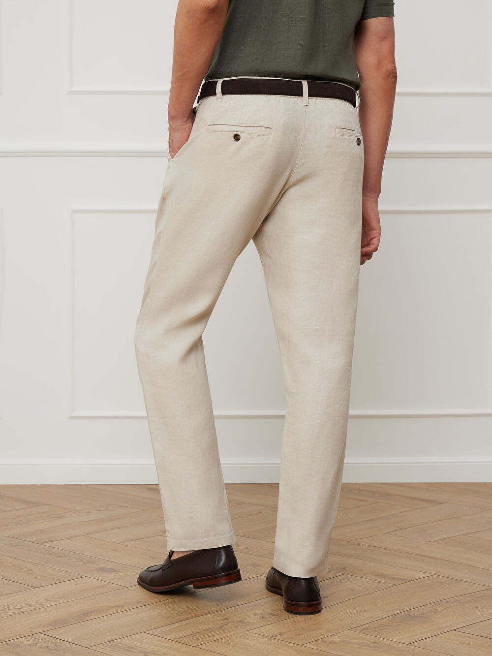 BEŻOWE SPODNIE CANEY - 3