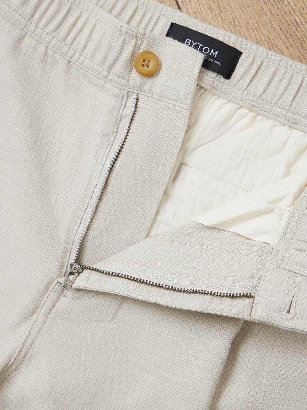 BEŻOWE SPODNIE BERG - 5