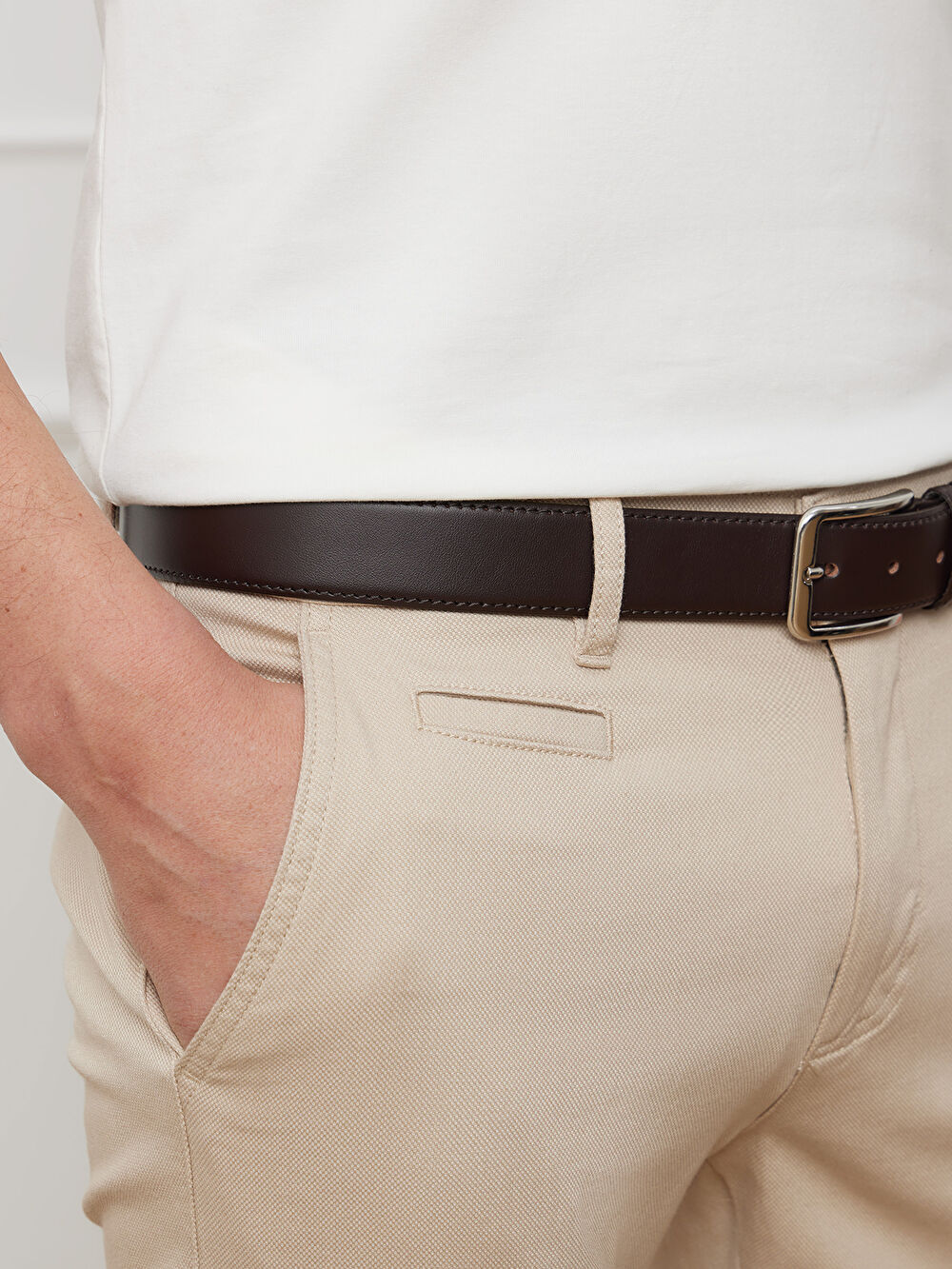 BEŻOWE SPODNIE WES - 3