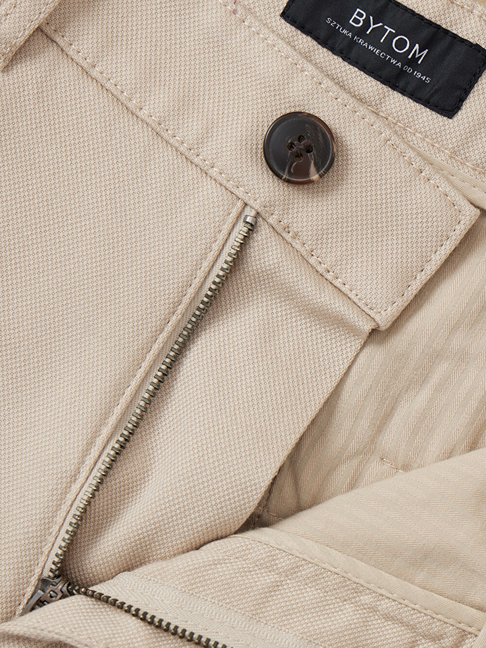 BEŻOWE SPODNIE WES - 5