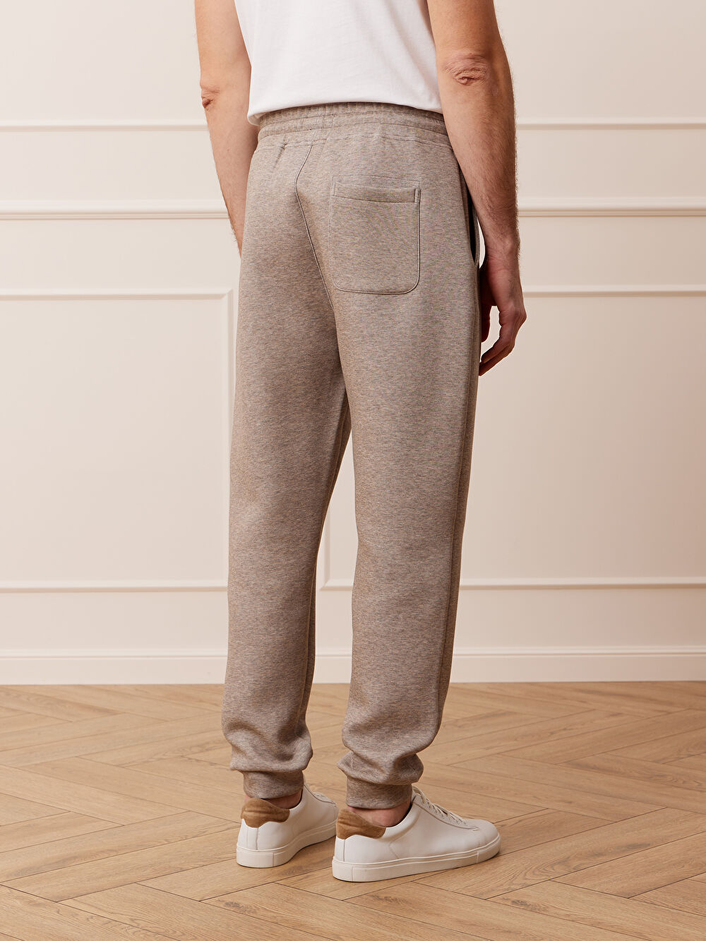 BEŻOWE SPODNIE DRESOWE SAMONETON - 7