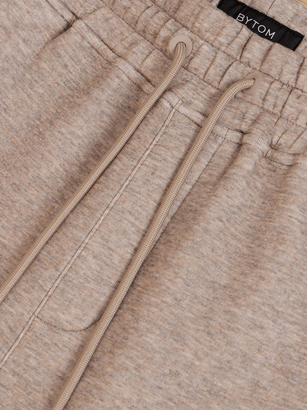 BEŻOWE SPODNIE DRESOWE SAMONETON - 3