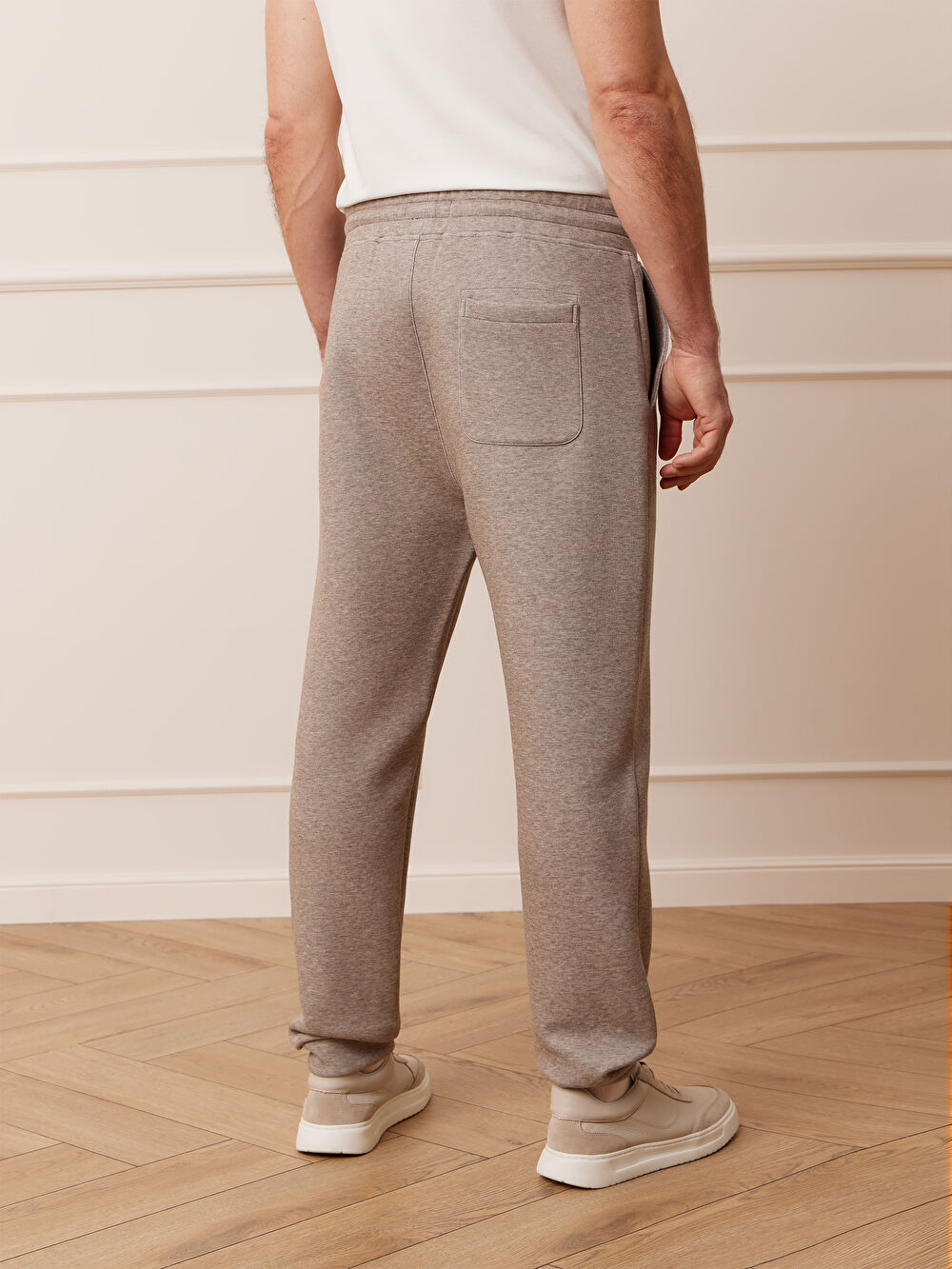 BEŻOWE SPODNIE DRESOWE SAMONETON - 6