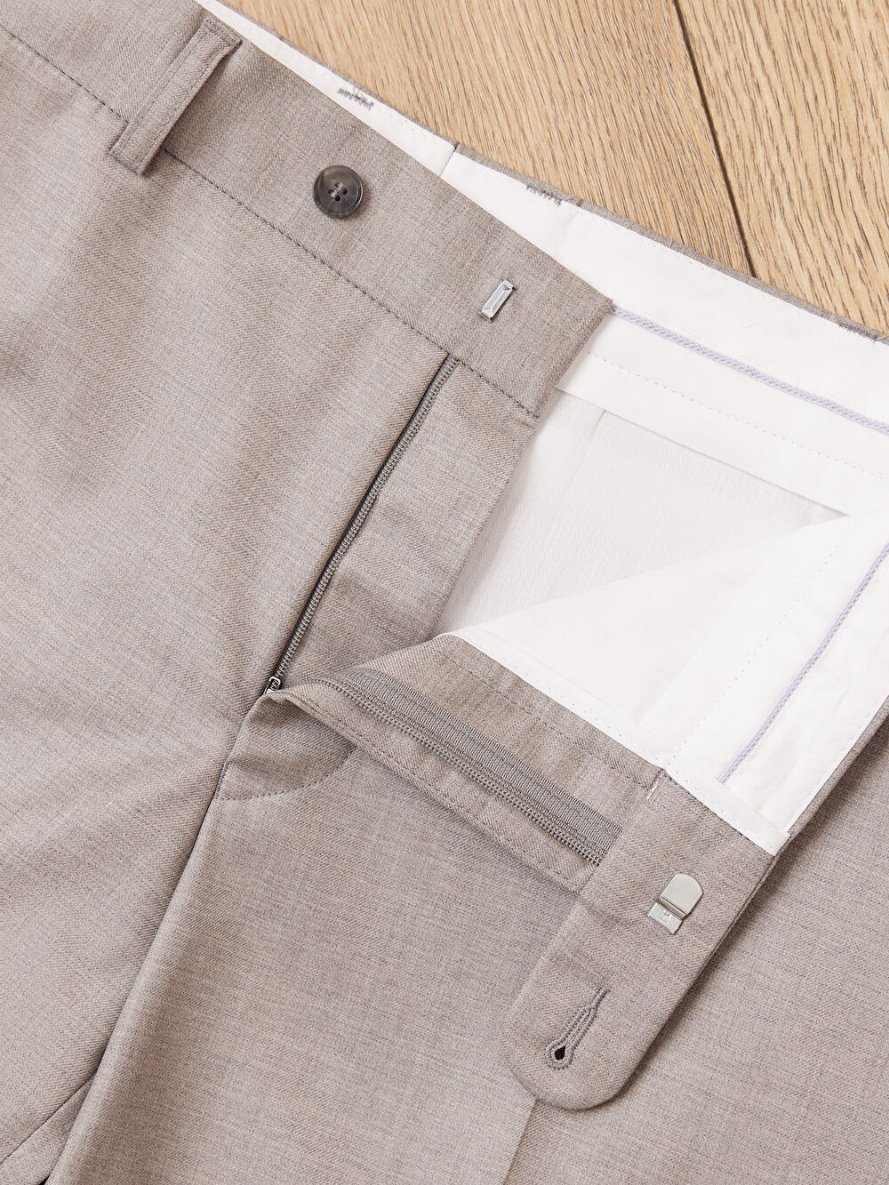 BEŻOWE SPODNIE DO GARNITURU - MIKSUJ I ŁĄCZ - 7
