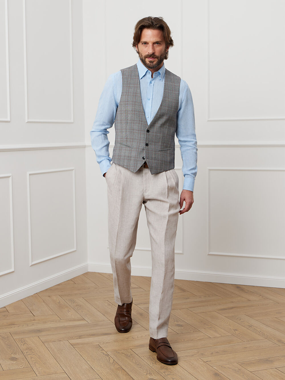 BEŻOWE SPODNIE DO GARNITURU - MIKSUJ I ŁĄCZ - 5