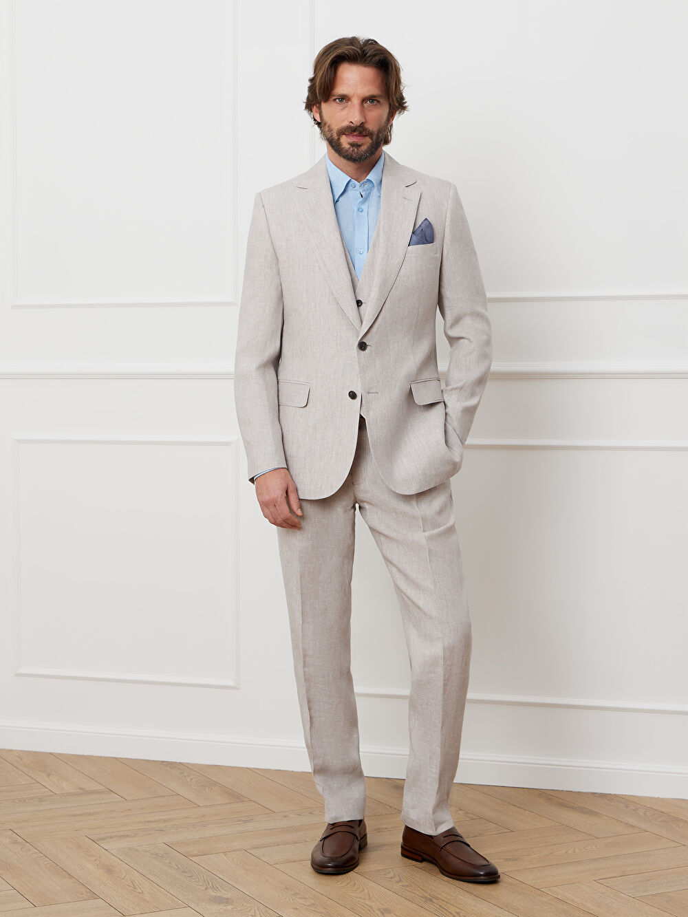 BEŻOWE SPODNIE DO GARNITURU - MIKSUJ I ŁĄCZ - 6