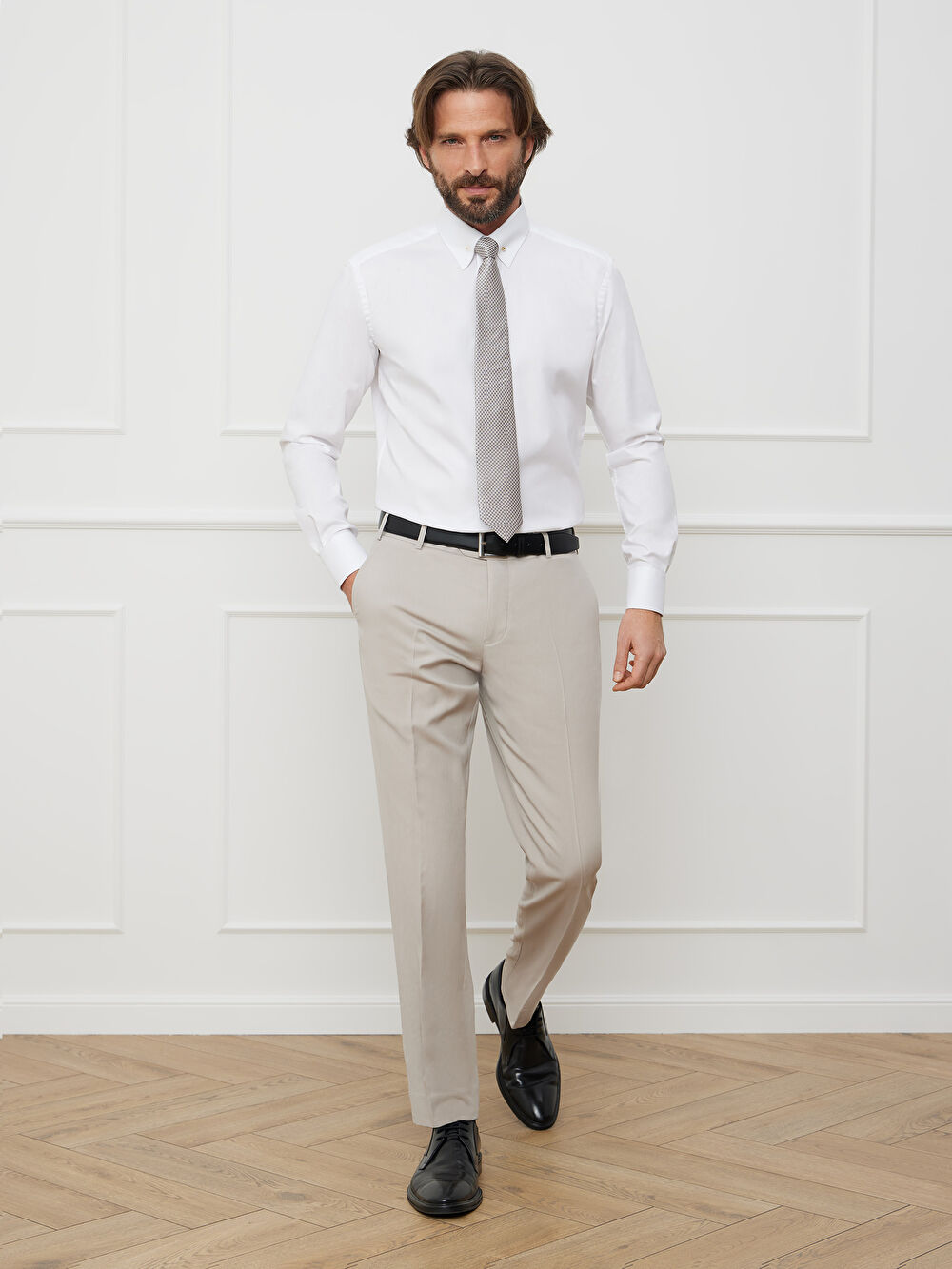 BEŻOWE SPODNIE DO GARNITURU - MIKSUJ I ŁĄCZ