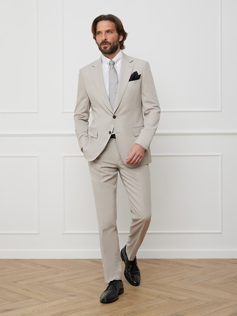 BEŻOWE SPODNIE DO GARNITURU - MIKSUJ I ŁĄCZ - 6