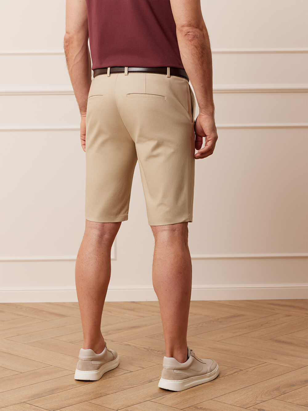 BEŻOWE SZORTY KADIS - 5