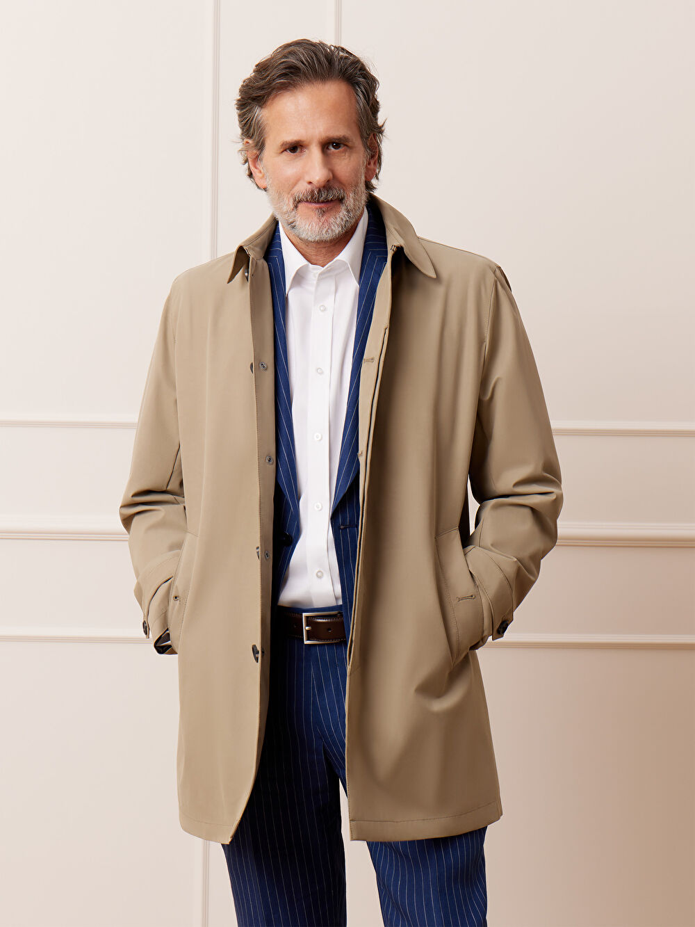 BEŻOWY PŁASZCZ GALWAY