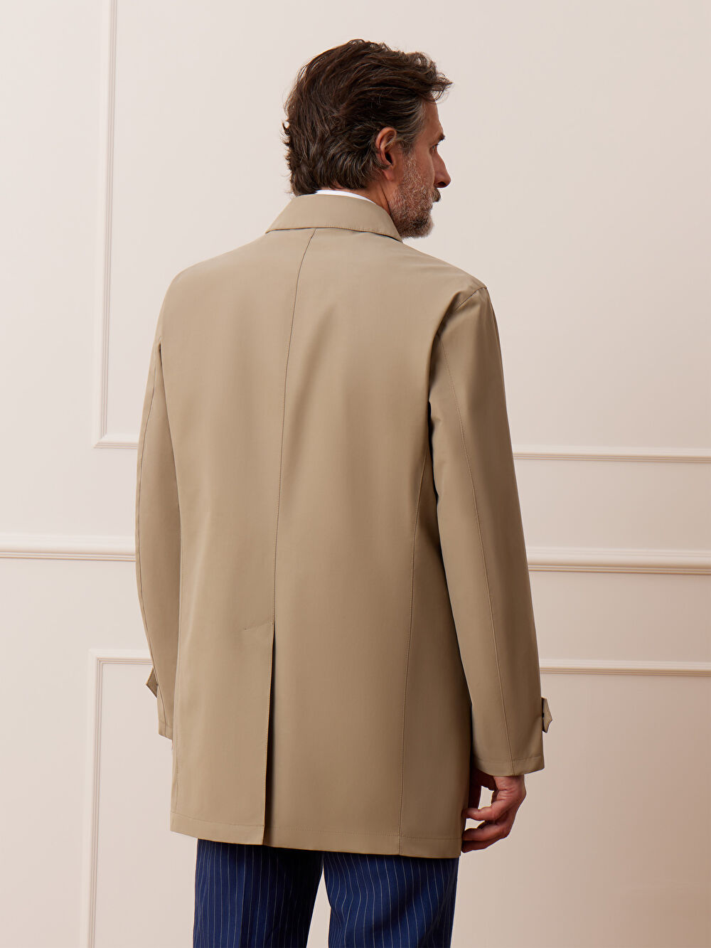 BEŻOWY PŁASZCZ GALWAY - 5