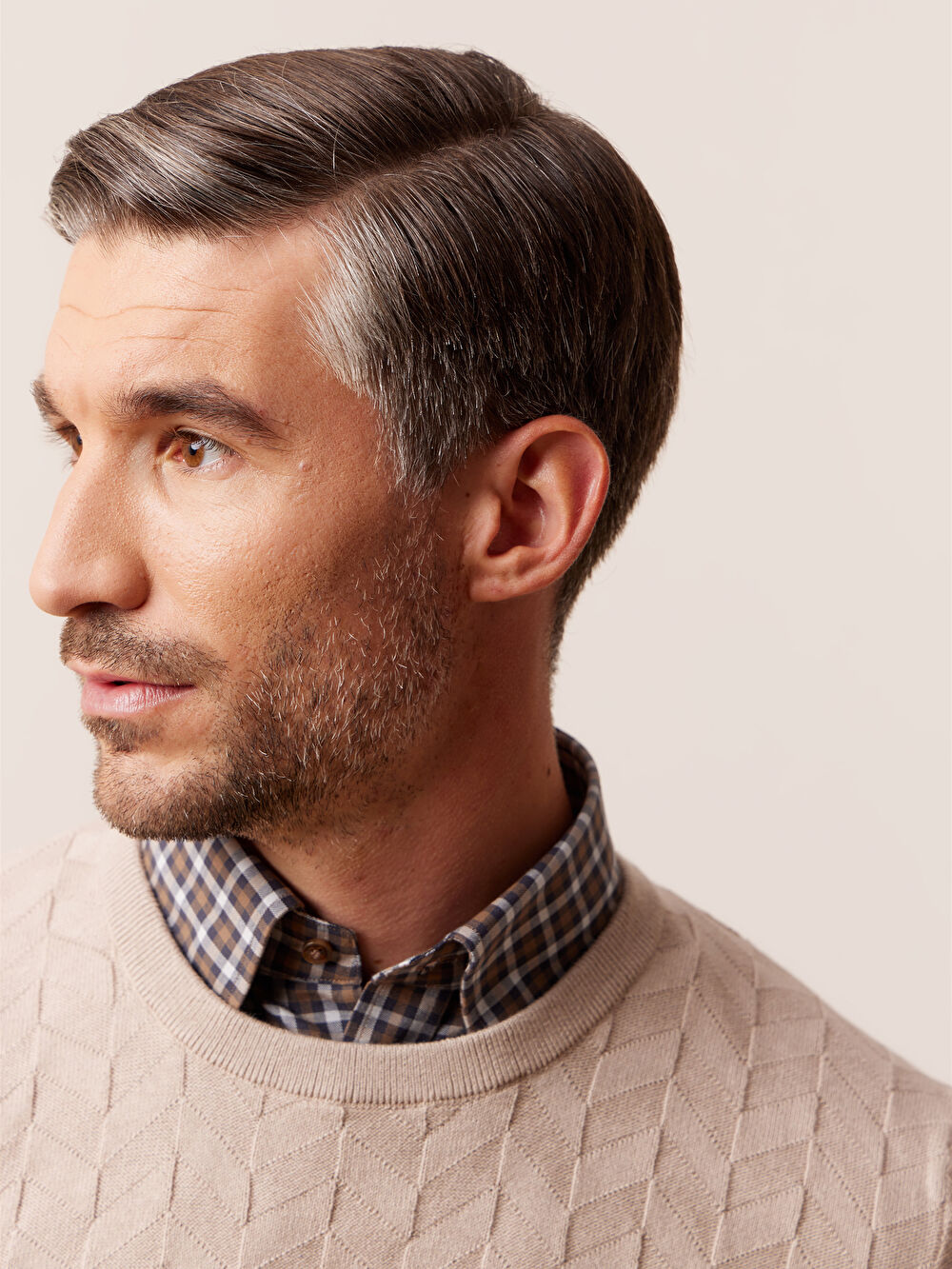 BEŻOWY SWETER JOSHUA - 4