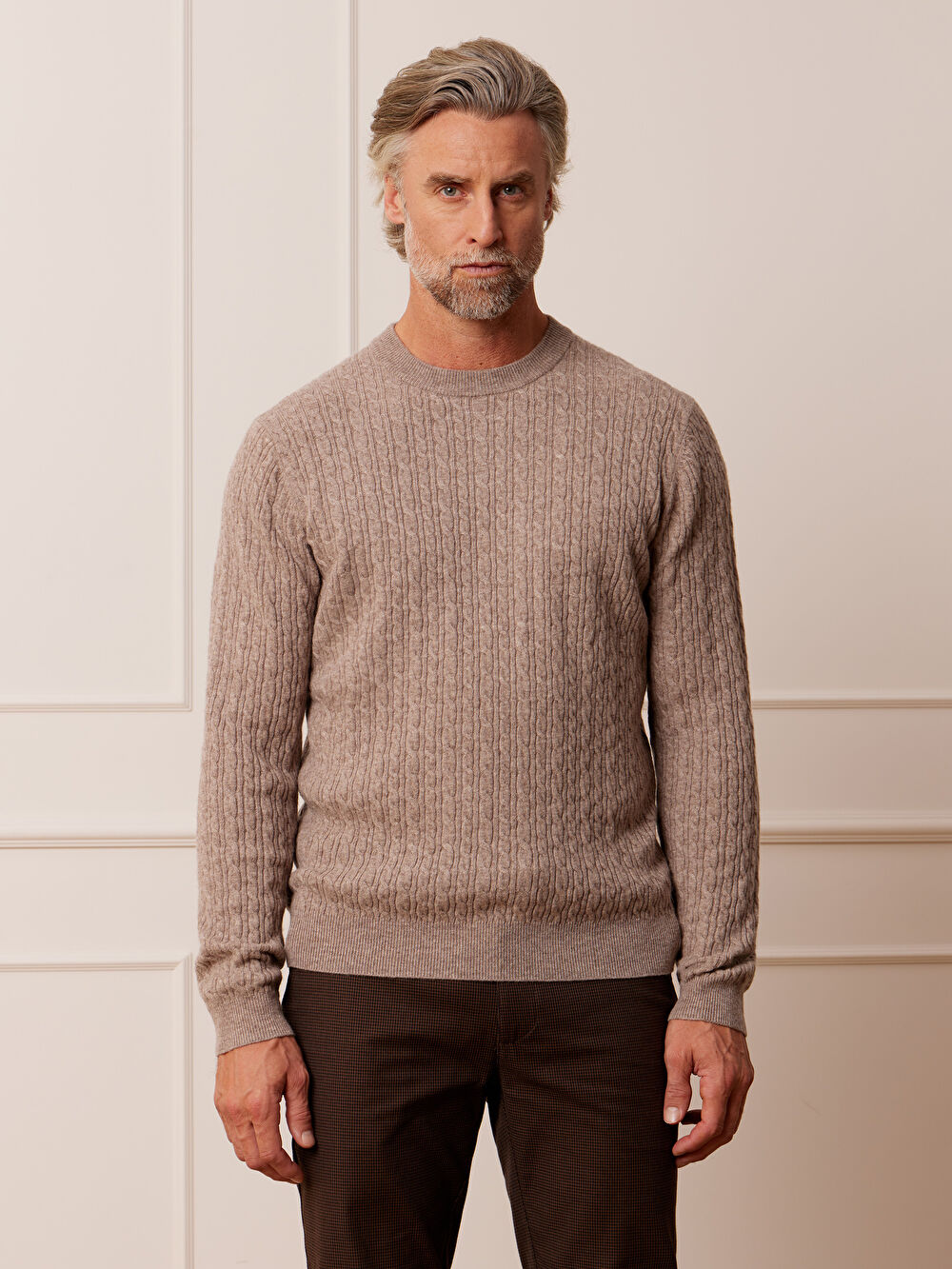 BEŻOWY SWETER JULIMES - 3