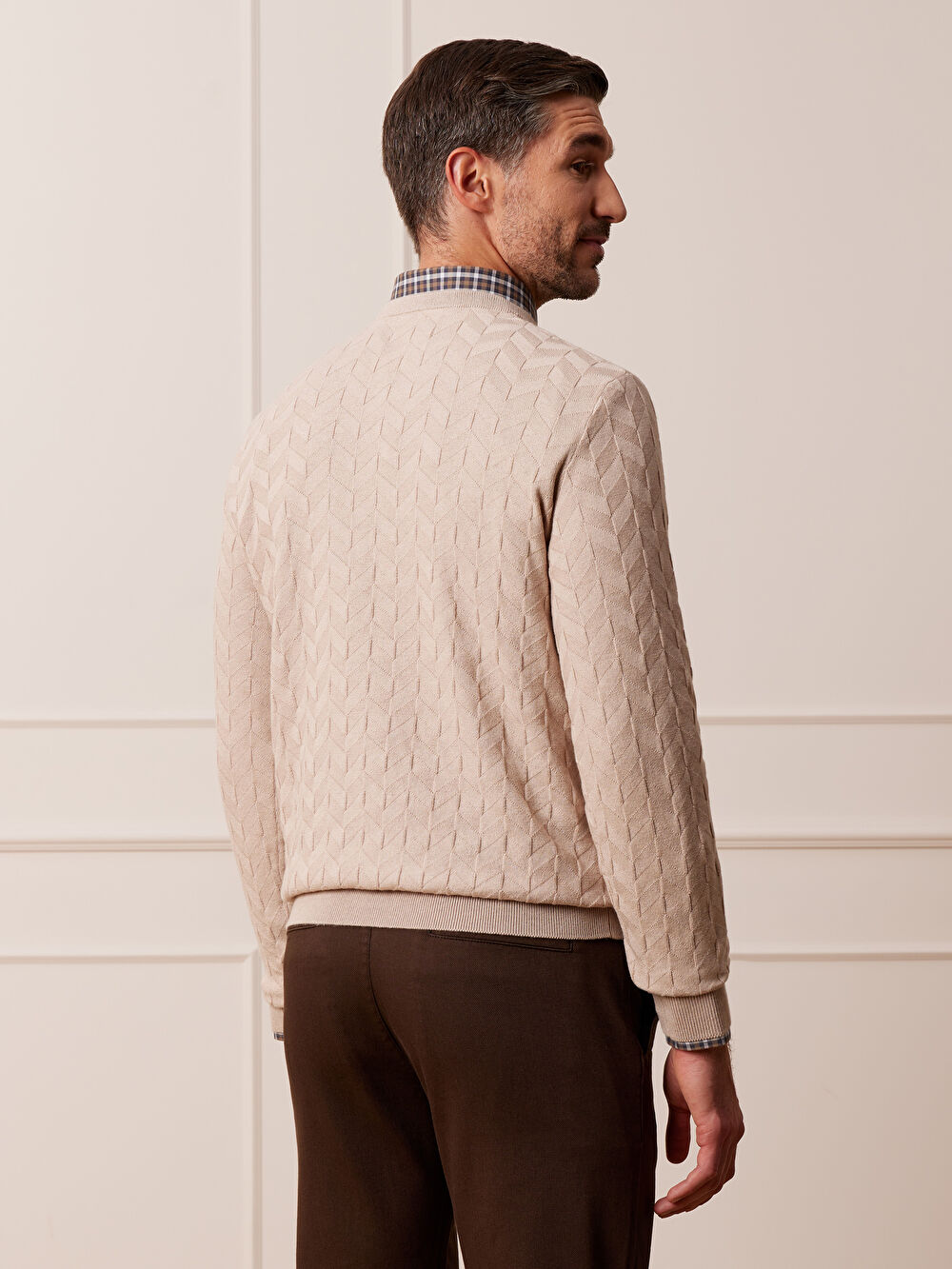 BEŻOWY SWETER JOSHUA - 5