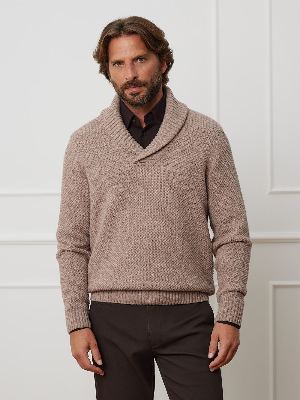 BEŻOWY SWETER CAROL