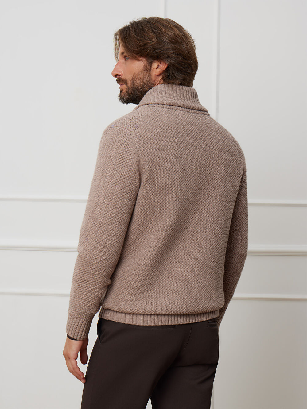 BEŻOWY SWETER CAROL - 3