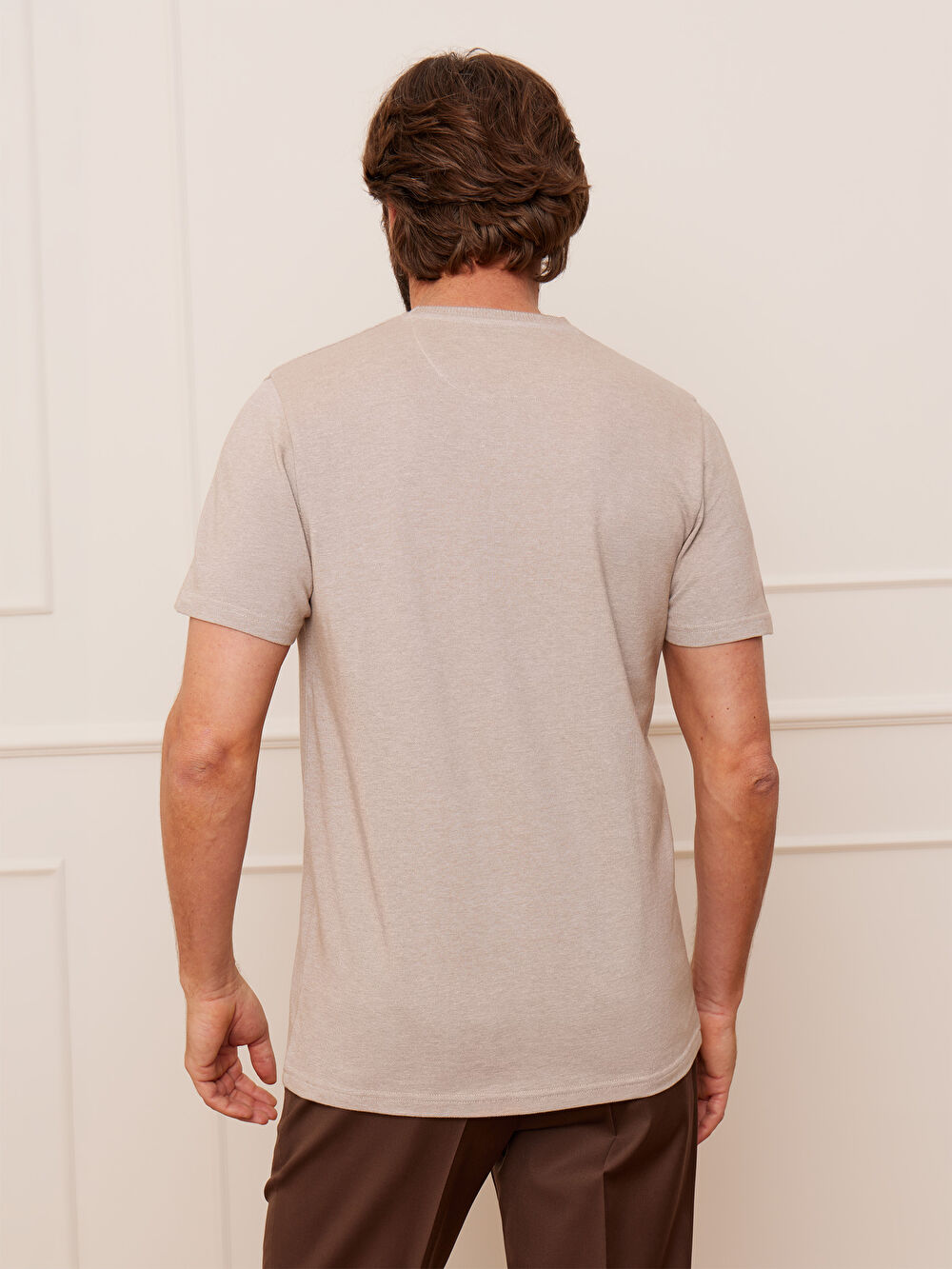 BEŻOWY T-SHIRT CAPERTON - 2