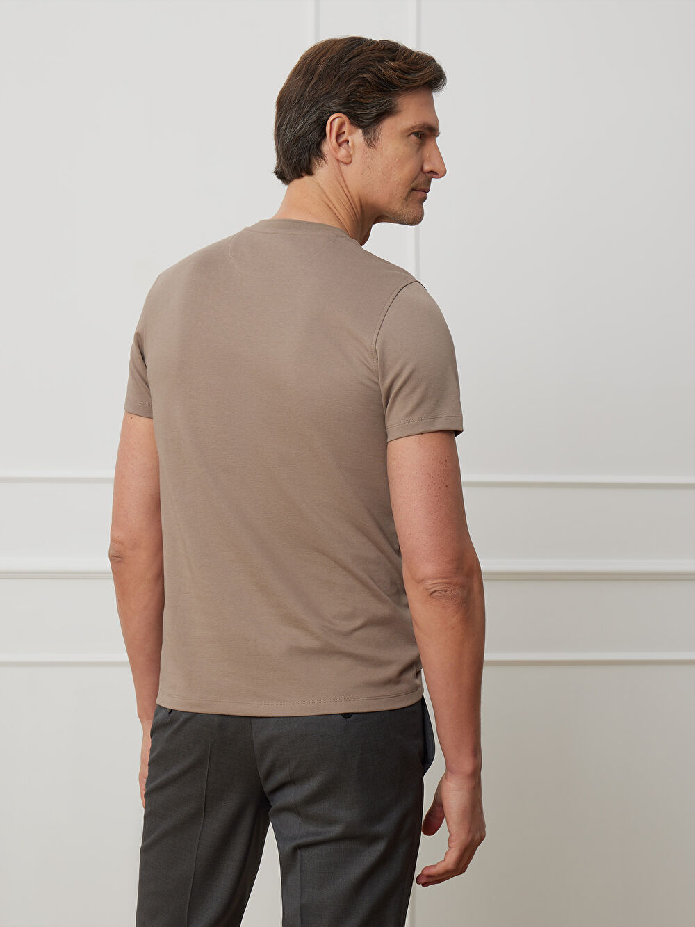 BEŻOWY T-SHIRT WALSEY - 3