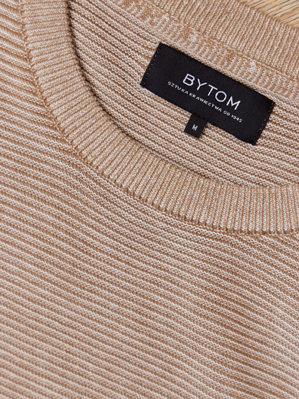 BEŻOWY SWETER CATON - 3