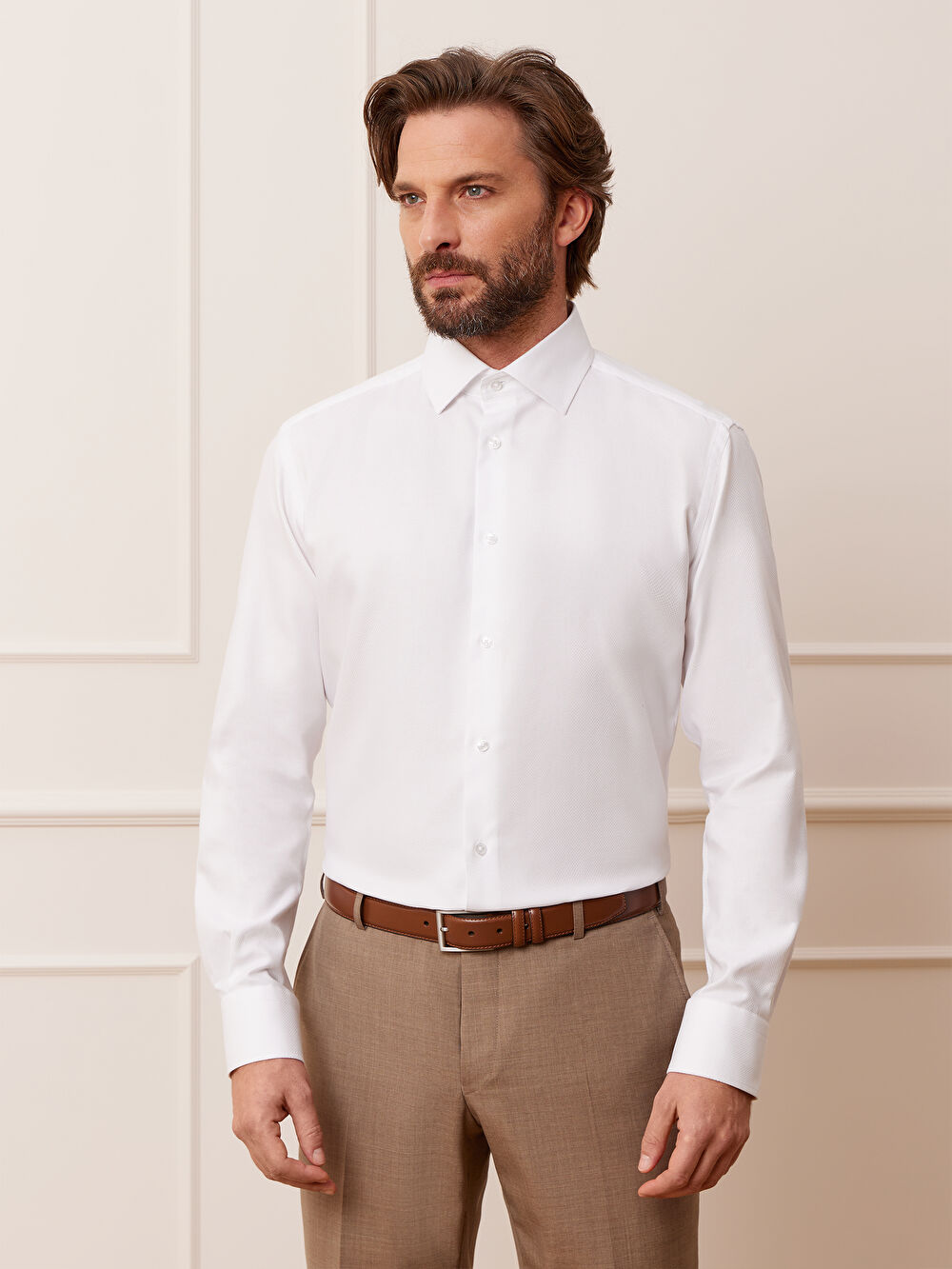 BIAŁA KOSZULA ROMA DŁUGI RĘKAW - 3