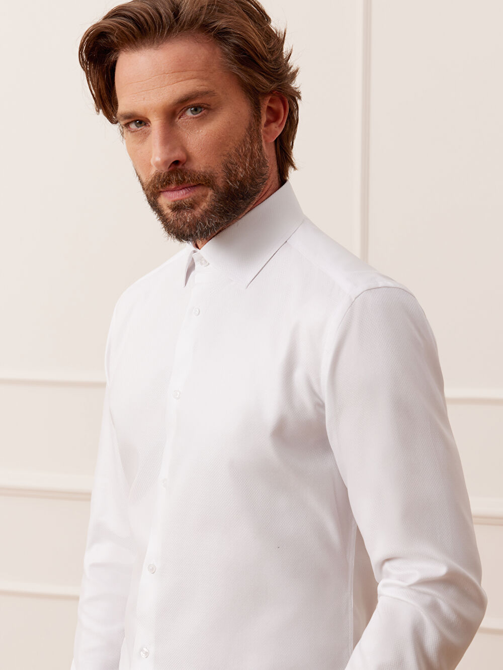 BIAŁA KOSZULA ROMA DŁUGI RĘKAW - 5