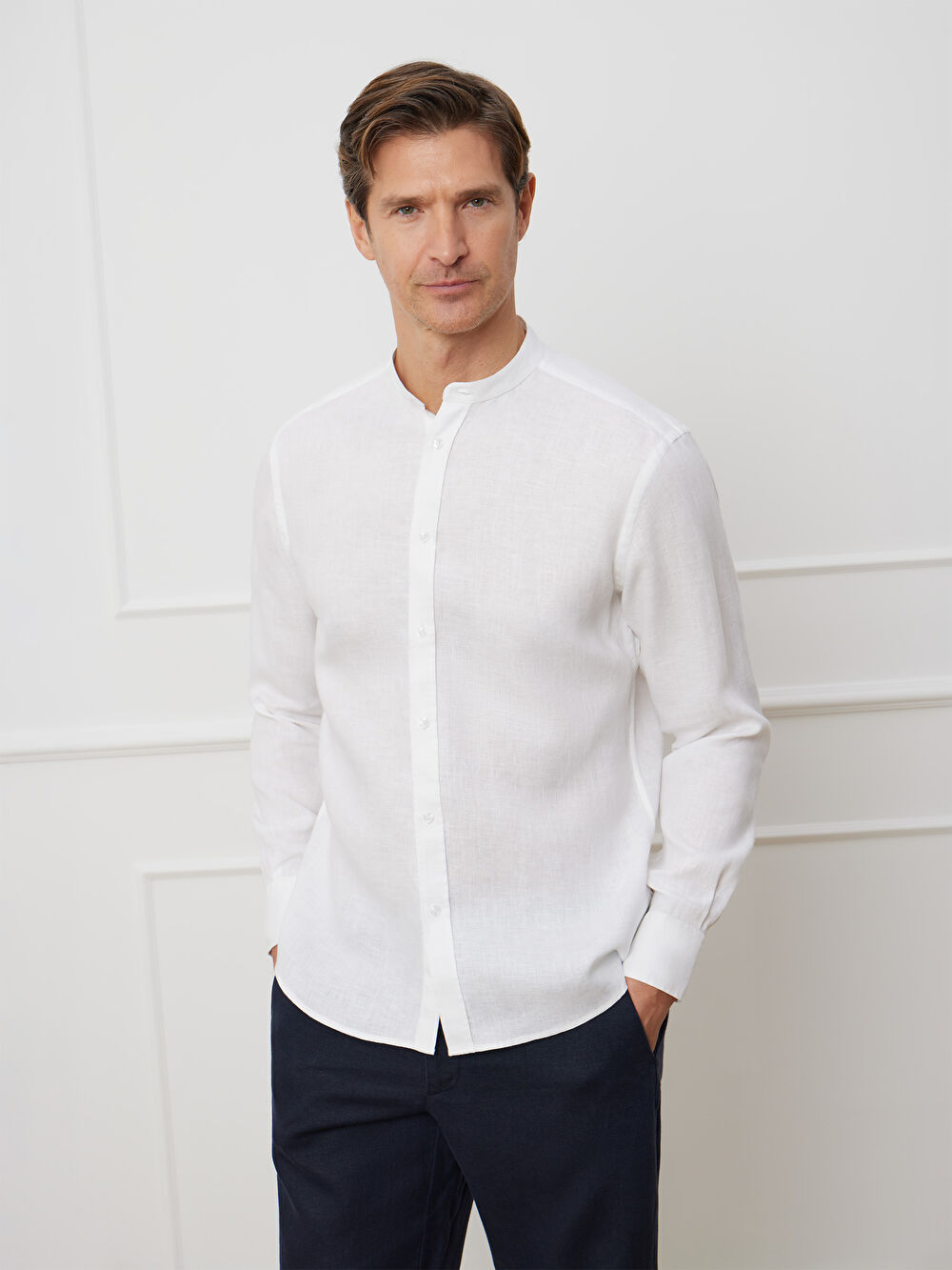 BIAŁA KOSZULA HAWANA DŁUGI RĘKAW